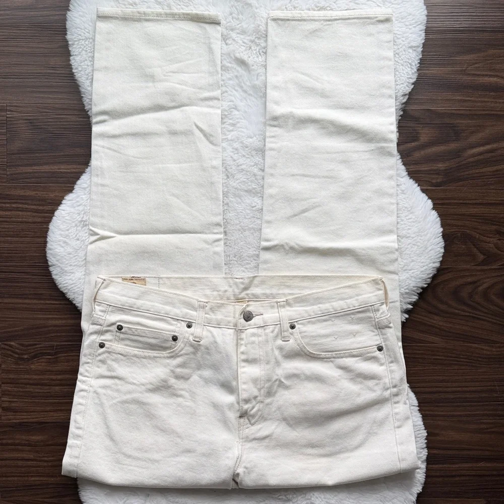 NWT J.Crew 770 Straight-fit jean in rinsed white size 34x32